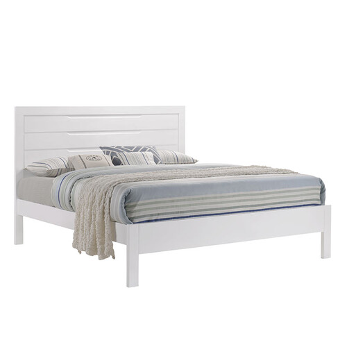 KB-8372-WHT Summer King Wooden Bed - White